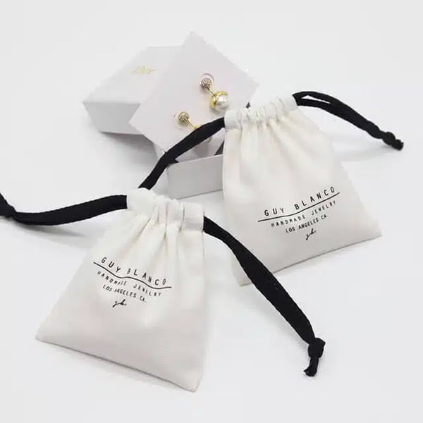 Custom Canvas Drawstring Pouch