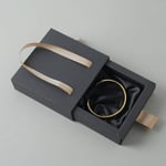 one black custom cardboard bracelet drawer box with handle