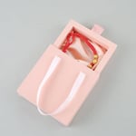 one pink custom cardboard bracelet drawer box with handle