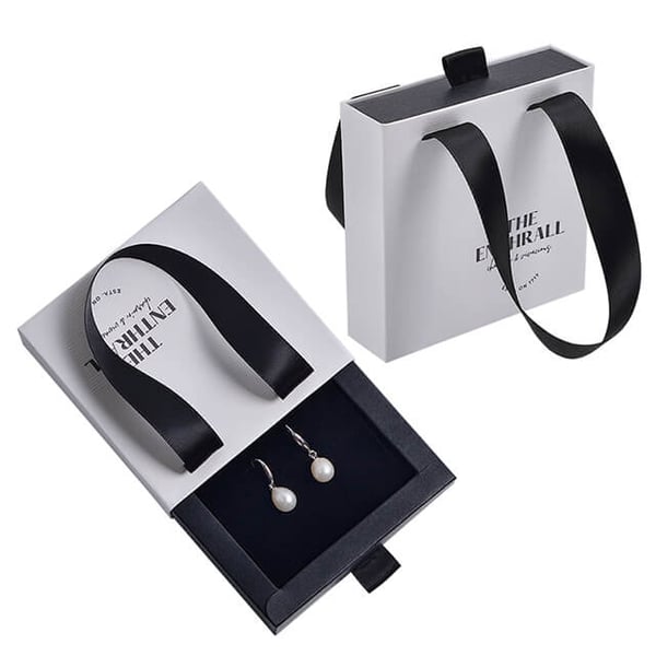 Custom Cardboard Earring Drawer Boxes with handle