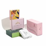 a bunch of custom double-side printed mailer boxes in different appearance