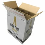 the custom wine box divider in a shipping carton