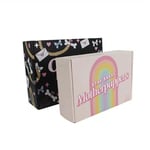 two custom wholesale corrugated mailer boxes