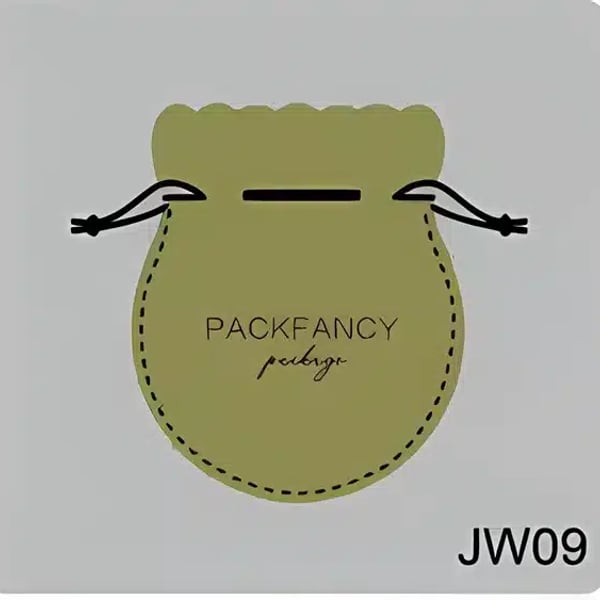 Custom Round with Strings Style Jewelry Pouch