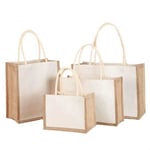 a bunch of the custom laminated jute bags