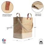 the details of the custom jute grocery bag