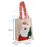the dimensions of the red custom Christmas jute bag