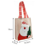 the dimensions of the red custom Christmas jute bag