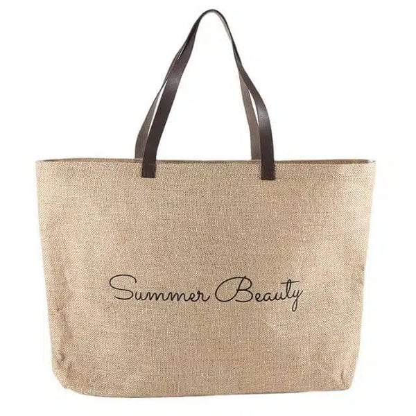 Custom Jute Beach Bag