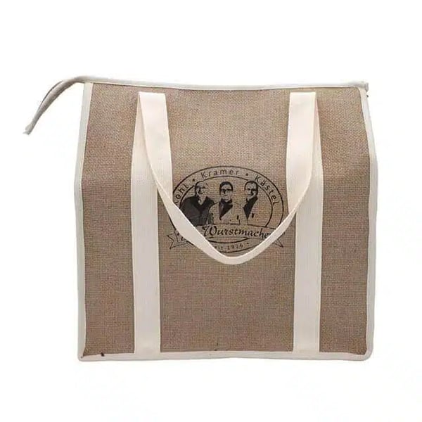 Custom Jute Cooler Bag