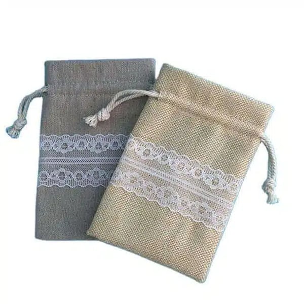 Custom Jute Wedding Favour Bags