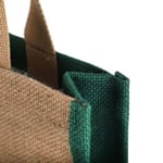 the handle detail of the Custom Jute Tote Bag