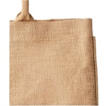 the handle detail of the custom rainbow jute bag