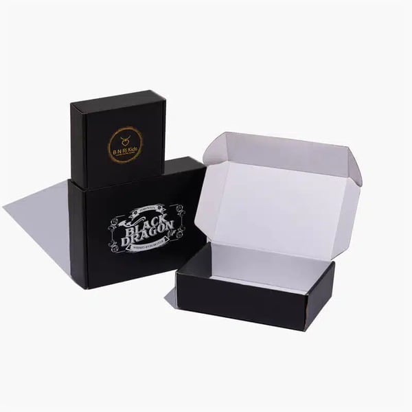 Custom Black Mailer Boxes