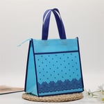 dispaly the front and side of the custom non woven tote bag with zipper