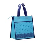 the back and side of the custom non woven tote bag with zipper