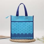 the back of the custom non woven tote bag with zipper