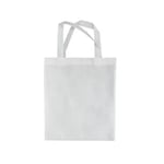 the back of the custom non woven white bag