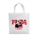 the front of the custom non woven white bag