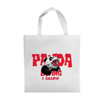 the front of the custom non woven white bag