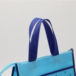 the handle detail of the custom non woven tote bag with zipper