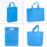 various styles of custom blue tote non-woven reusable bags