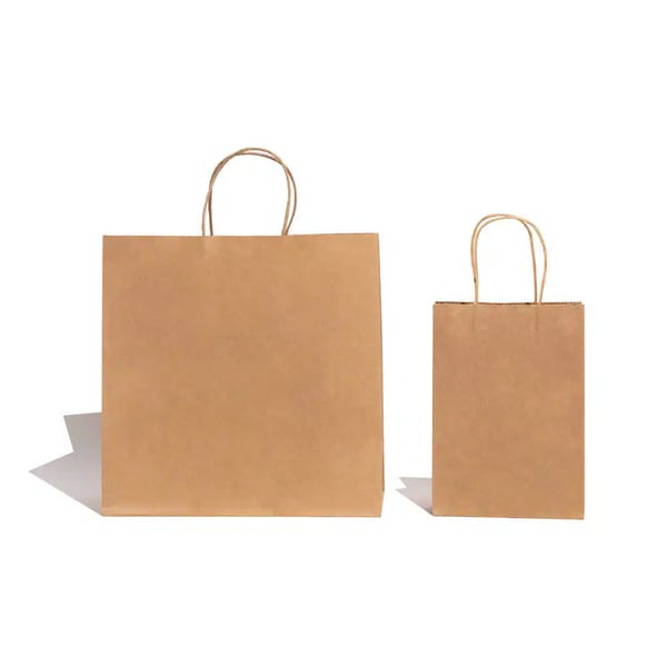 Custom Kraft Paper Bags with Twisted Handle