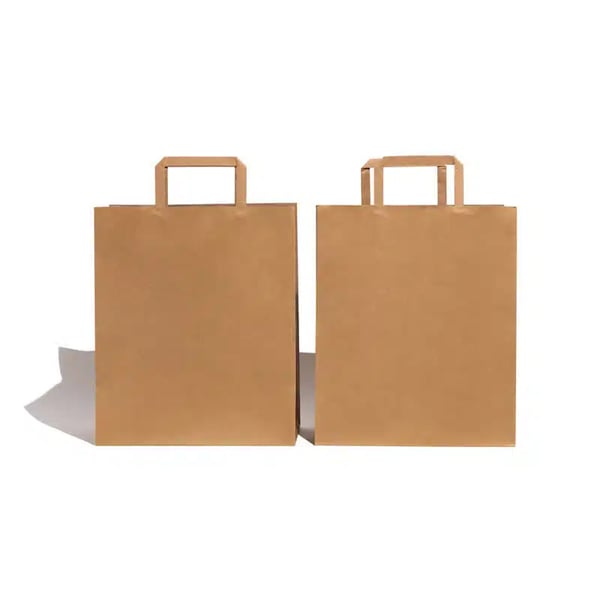 Custom Kraft Paper Bag with Folded Handle