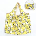 the printed custom Foldable reusable shopping grocery bag with the snoopy patterns