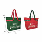 the dimensions of the custom canvas Christmas bags