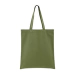 the green custom 12 oz cotton canvas tote bag