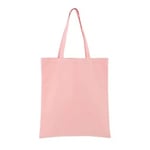 the pink custom 12 oz cotton canvas tote bag