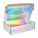 the inside of the custom holographic double-side printed mailer box