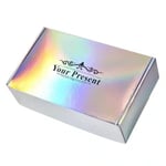 the top of the custom holographic double-side printed mailer box