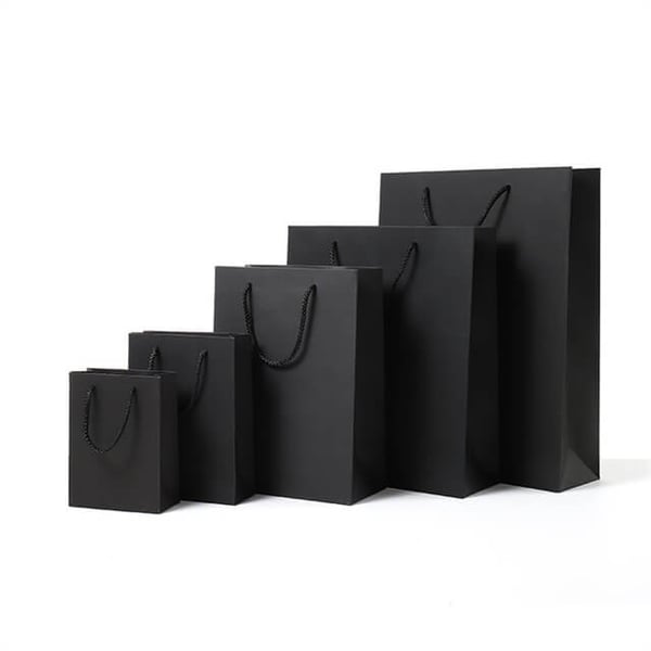 Custom Black Gift Paper Bags
