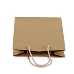 rope handles of the custom primary color kraft paper bag with rope handle