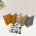 a bunch of custom animal design kraft paper bag with paper handle in different appearances