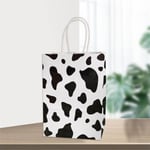 dairy cow patteren custom animal design kraft paper bag with paper handle