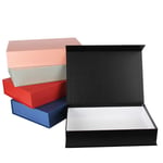 a bunch of custom wholesale rectangle plain magnetic flip boxes with various colors