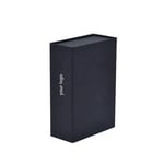 the side of the custom luxurymatte black magnetic flip perfume gift box