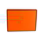 the bottom of the custom orange mailer box