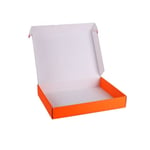 the inside of the custom orange mailer box