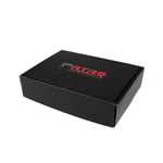 the top of the custom black mailer box