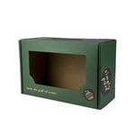 the top of the custom corrugated roll end tuck top box with window