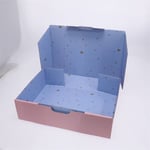 the unfolded custom color printed roll end tuck top box