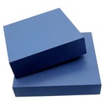 the bottom of two custom luxury magnet rigid box with hinged lid