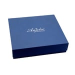 the top of the custom luxury magnet rigid box with hinged lid