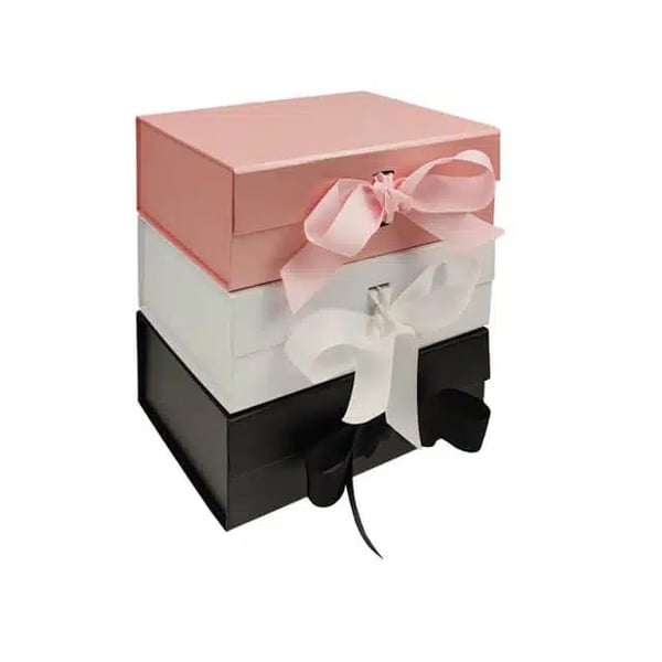 Custom Folding Rigid Box with Ribbon Closure