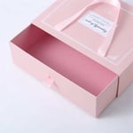 the inside of the custom luxury clothing gift sliding drawer rigid box