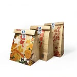 three Custom Printed SOS Paper Bags in different sizes